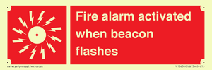 Fire alarm activated when beacon flashes